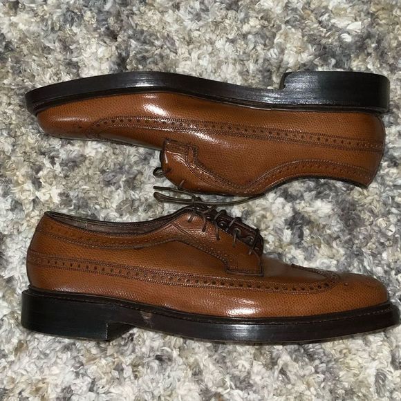Florsheim Royal Imperial Kenmoor Gunboats Shoe 93602 size 10 vintage - Picture 2 of 9